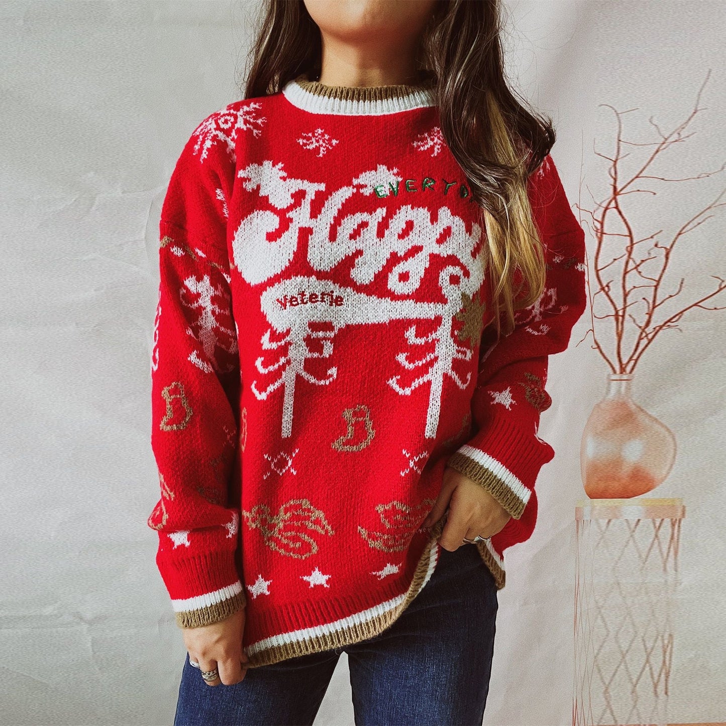 Classic Vintage Sweater with a Flattering Fit
