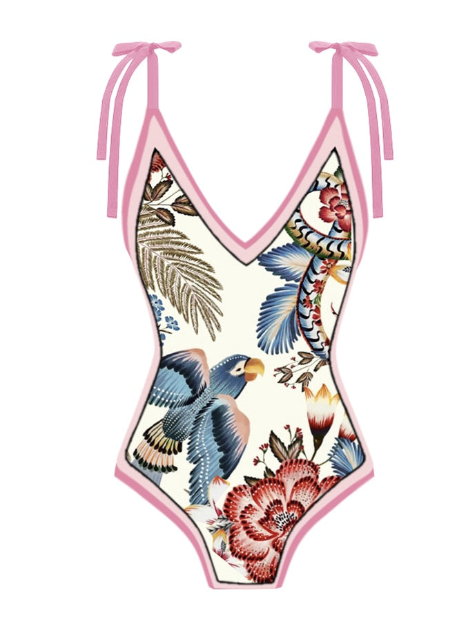 Classic Vintage Swimsuit with a Flattering Fit