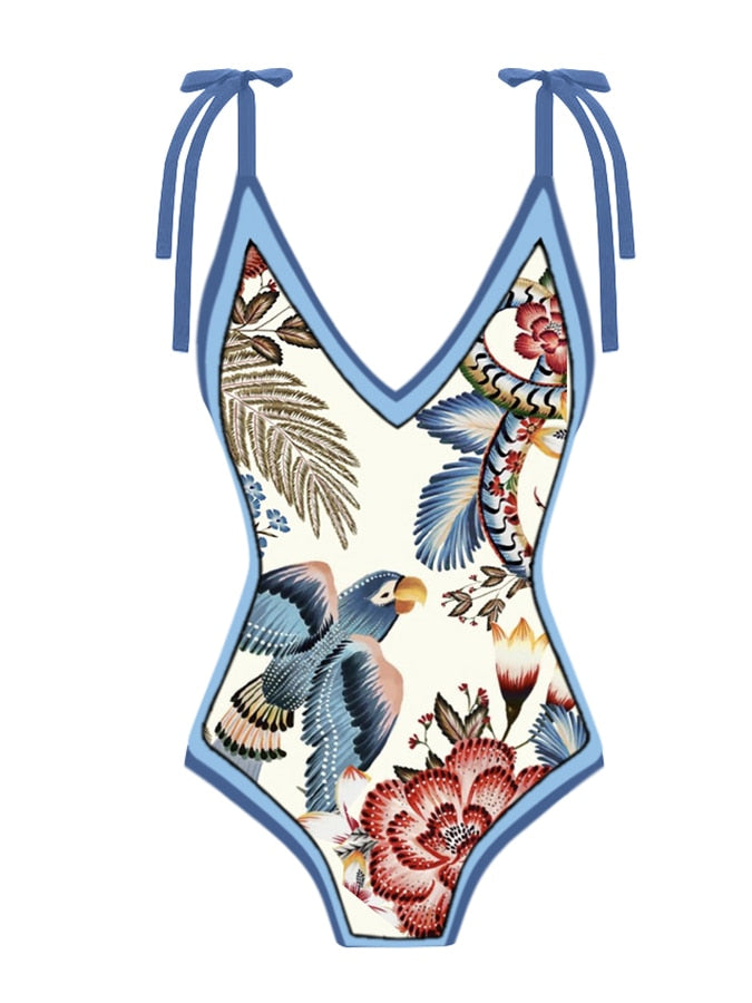 Classic Vintage Swimsuit with a Flattering Fit