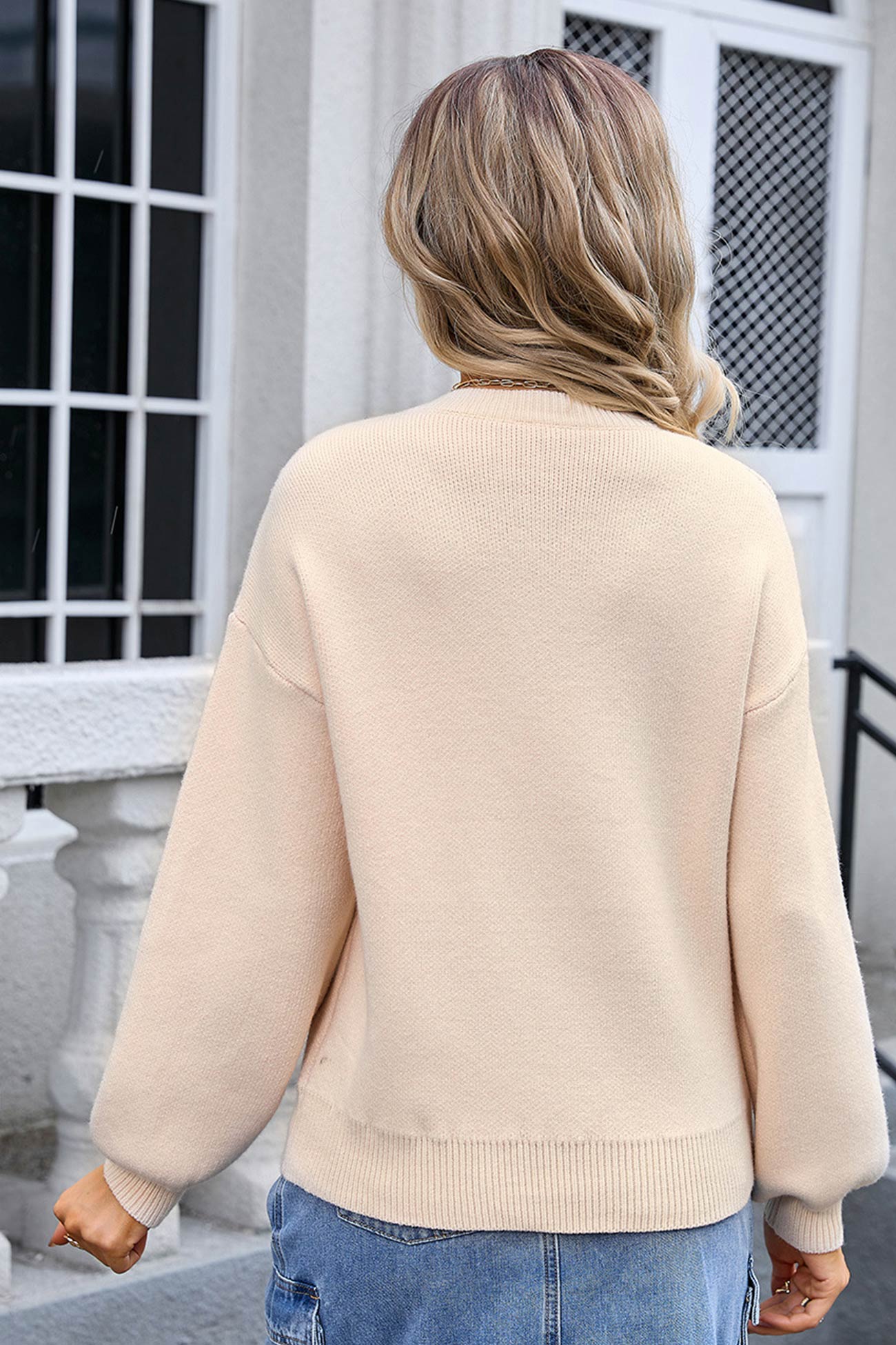 A Vintage Style Sweater with Delicate Timeless Details