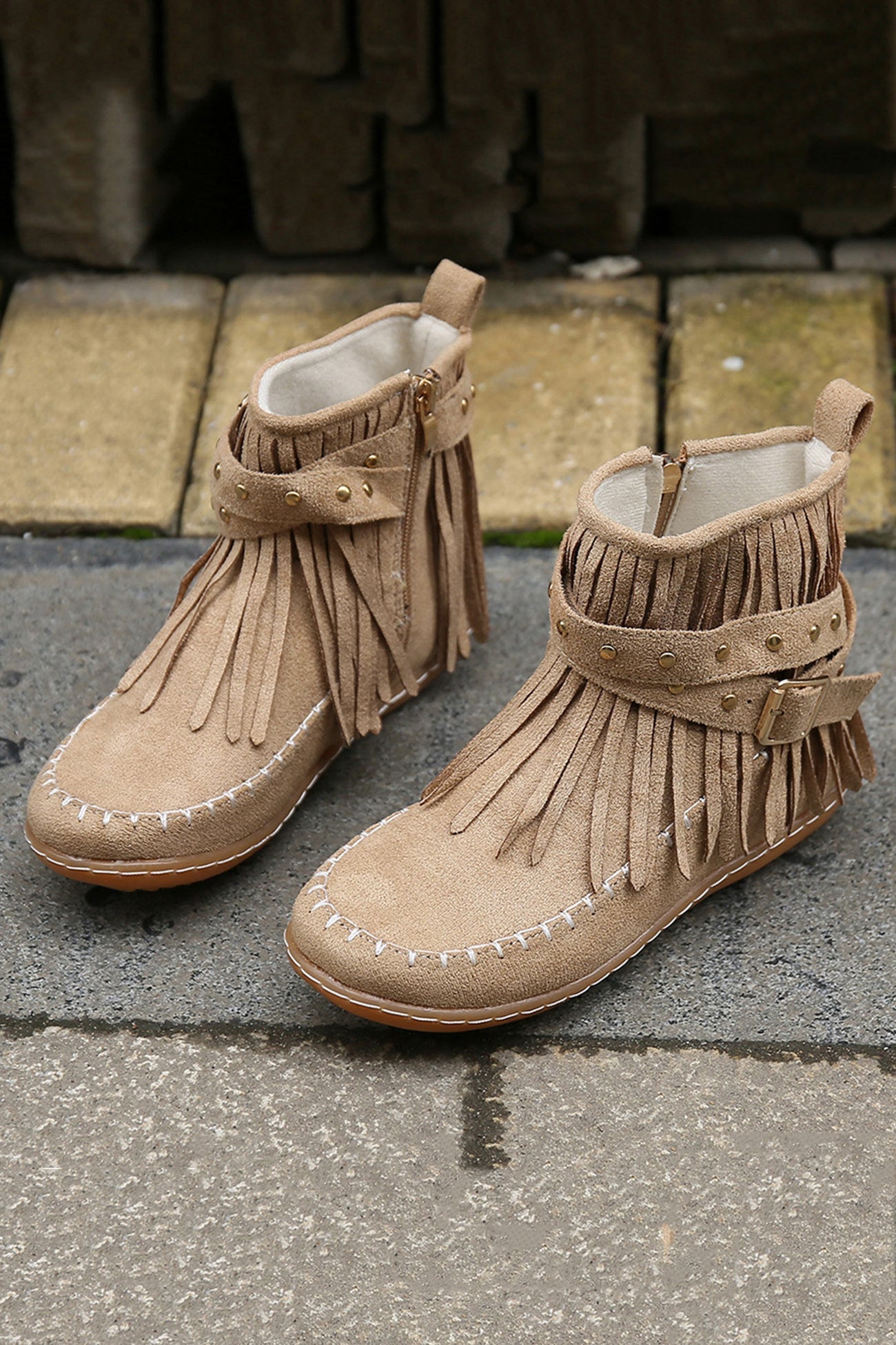 A Vintage Style Boots with Delicate Timeless Details