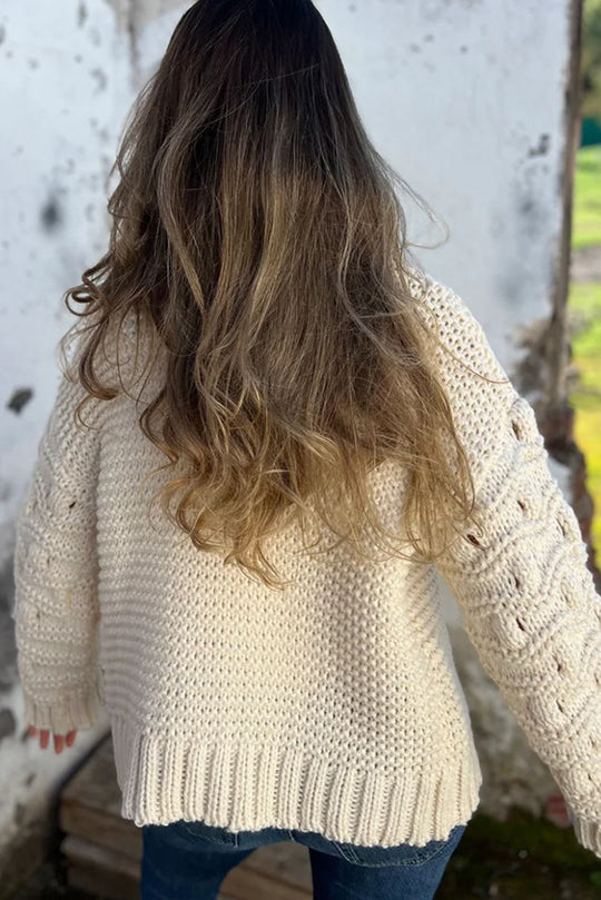 A Vintage Style Cardigan with Delicate Timeless Details