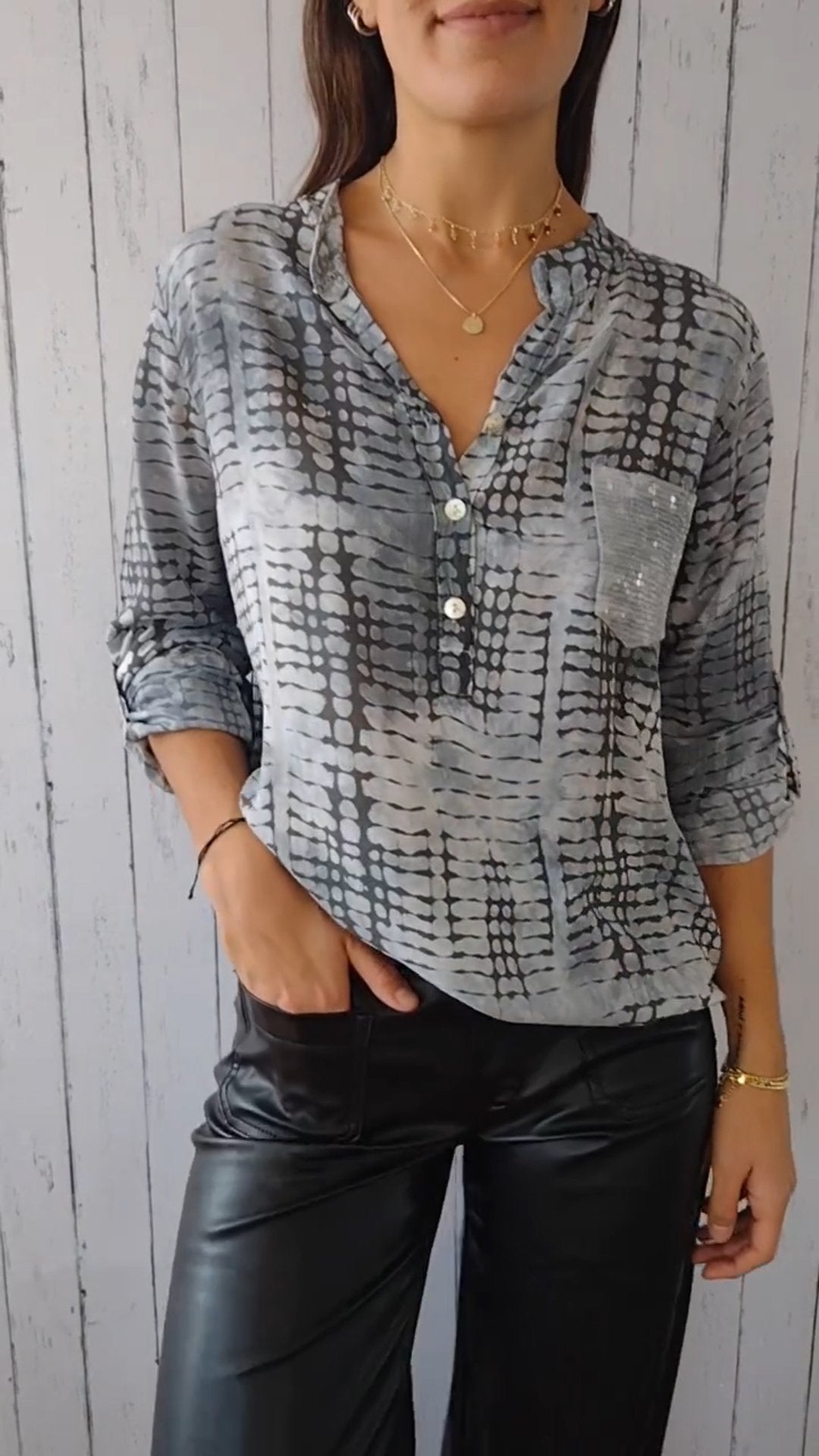 A Vintage Style Shirt with Delicate Timeless Details