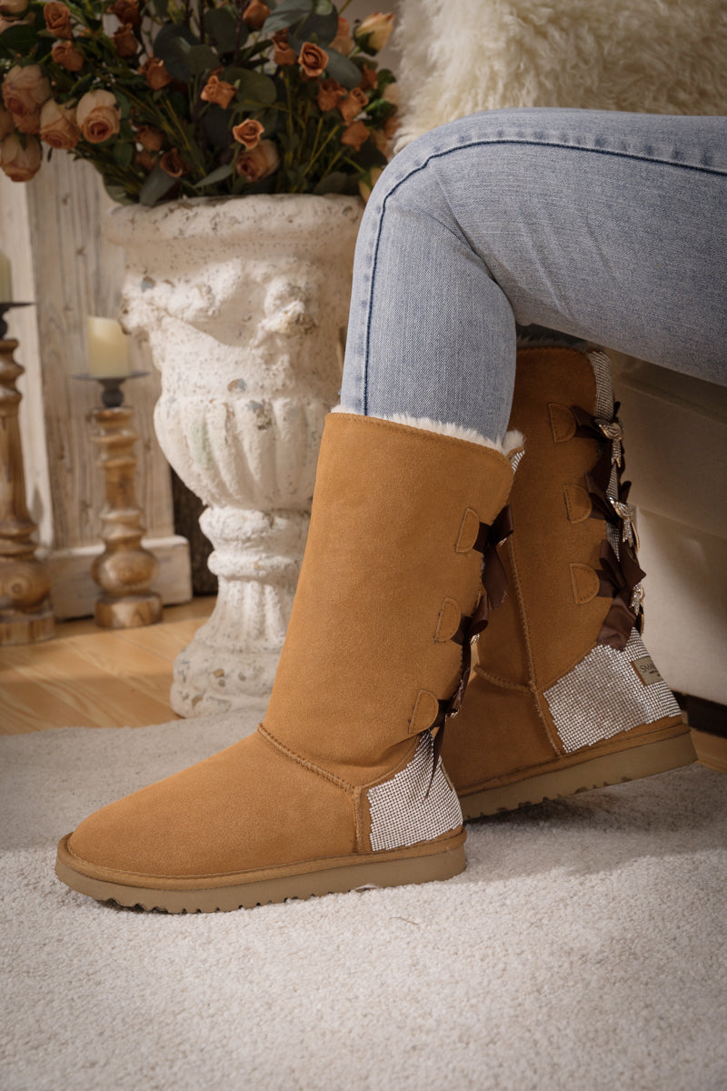 A Vintage Style Boots with Delicate Timeless Details
