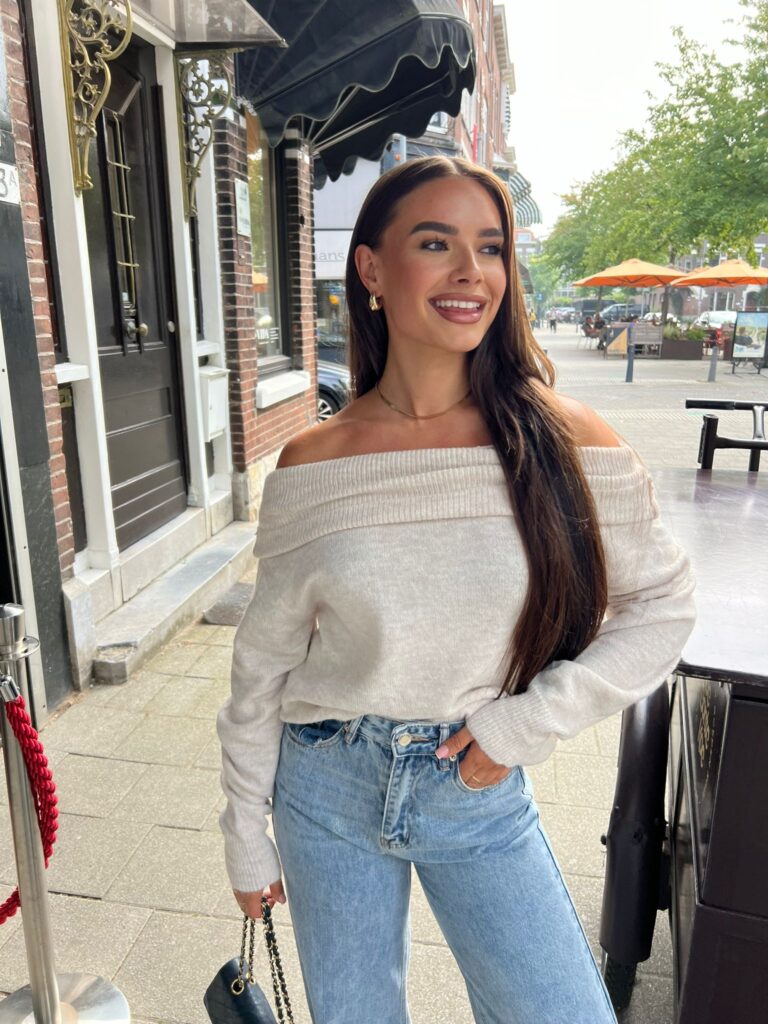 A Vintage Style Sweater with Delicate Timeless Details