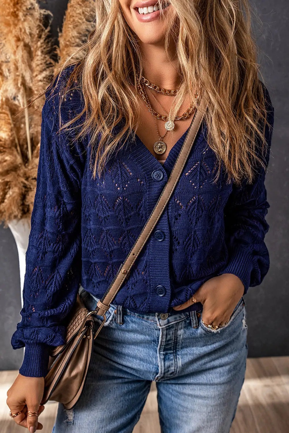 A Vintage Style Cardigan with Delicate Timeless Details