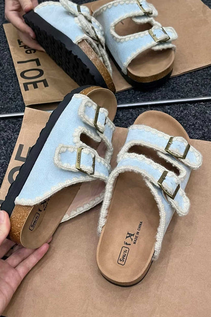 A Vintage Style Sandals with Delicate Timeless Details