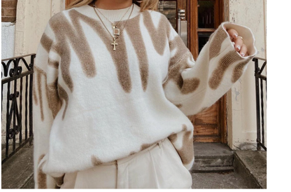 Vintage Inspired Sweater with a Contemporary Edge