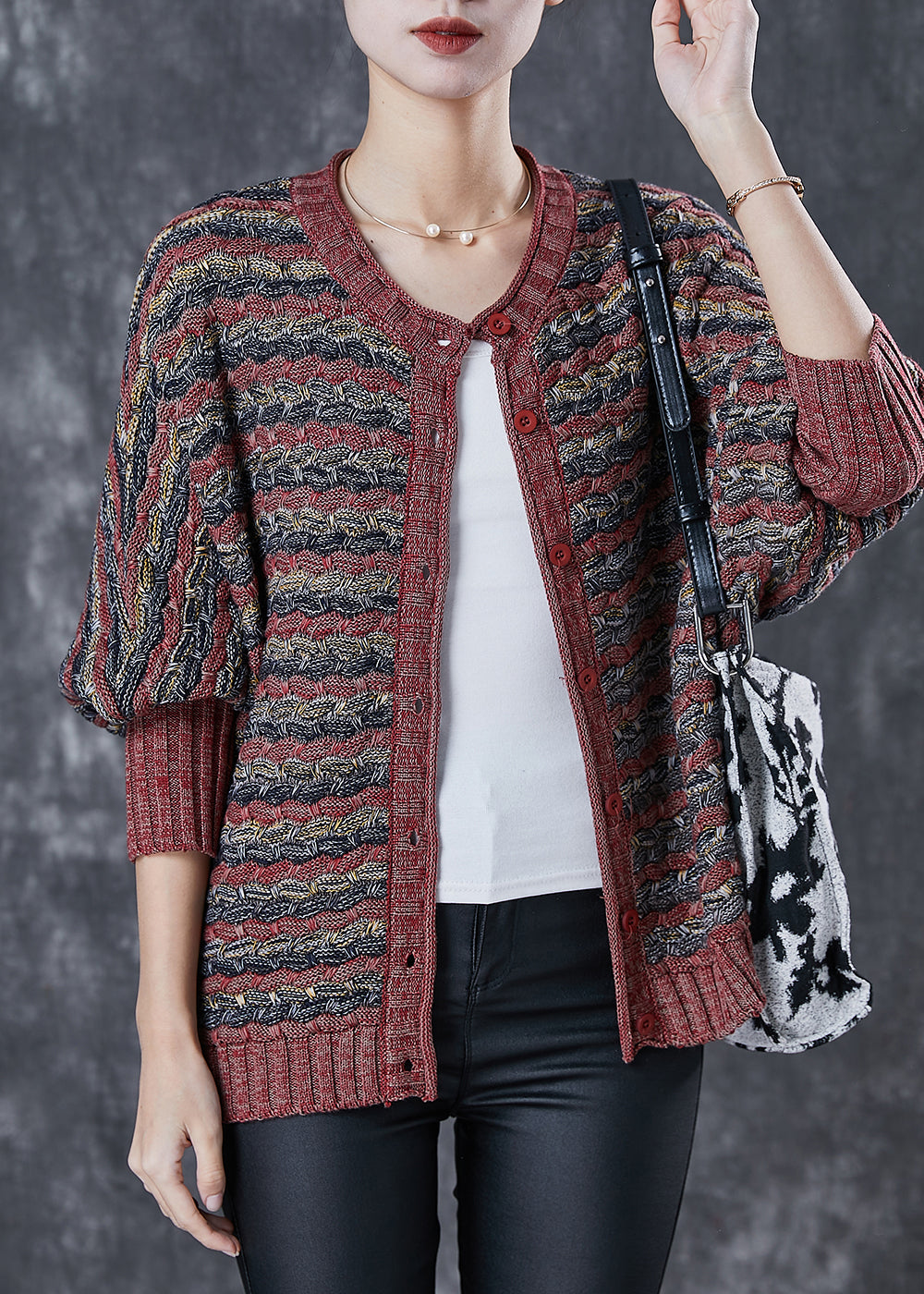 Classic Vintage Cardigan with a Flattering Fit