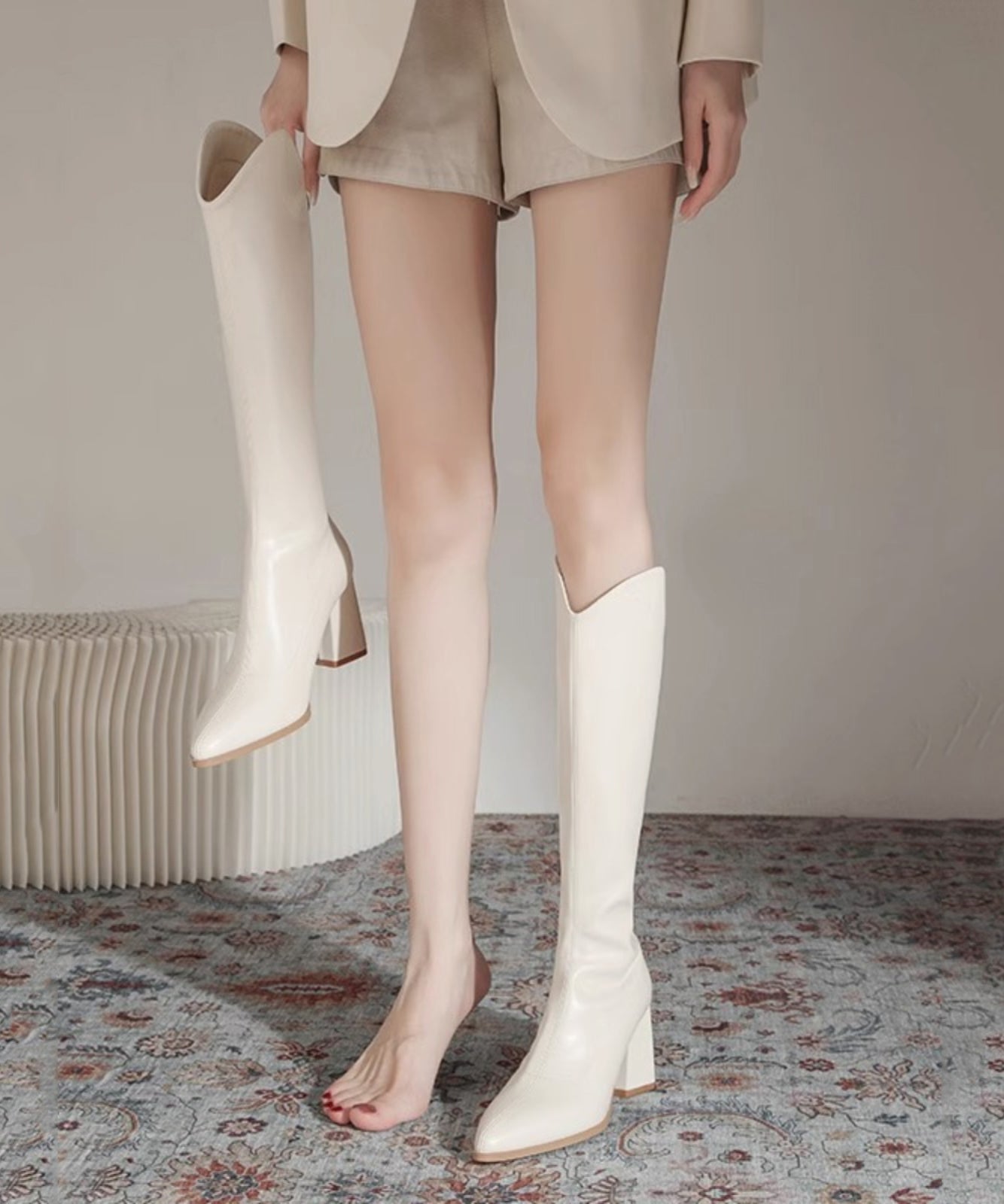 A Vintage Style Boots with Delicate Timeless Details