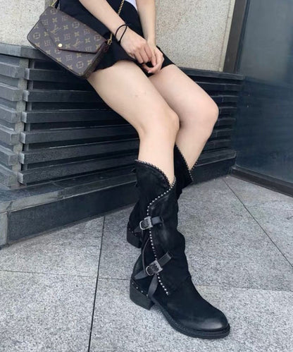 A Vintage Style Boots with Delicate Timeless Details