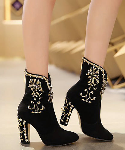 A Vintage Style Boots with Delicate Timeless Details