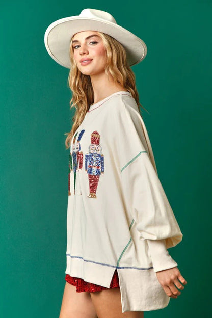 A Vintage Style Sweater with Delicate Timeless Details