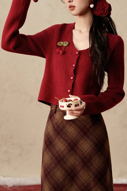Vintage Inspired Cardigan with a Contemporary Edge