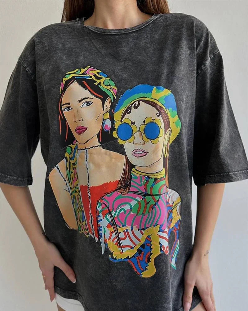 A Vintage Style T-Shirt with Delicate Timeless Details