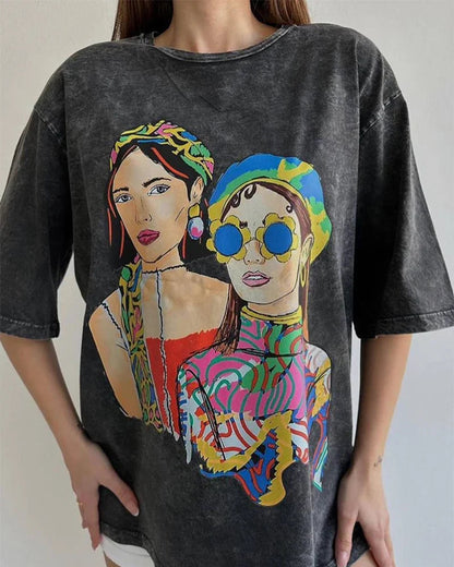 A Vintage Style T-Shirt with Delicate Timeless Details