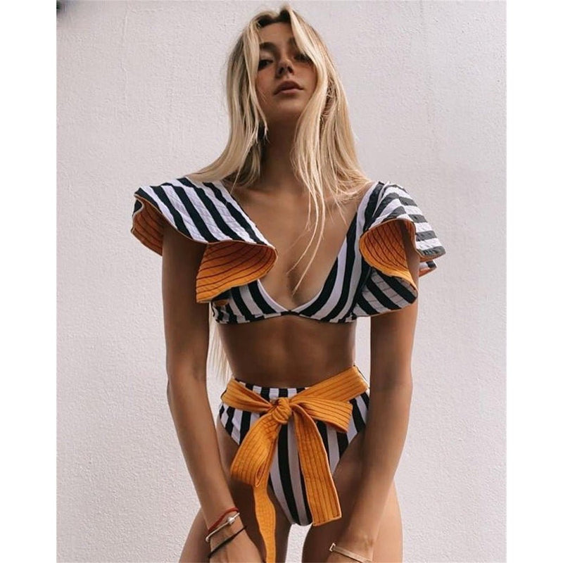 Classic Vintage Bikini with a Flattering Fit