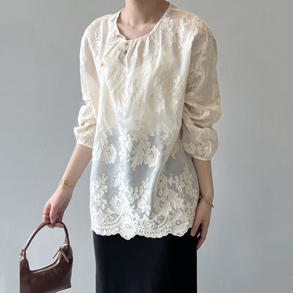 A Vintage Style Shirt with Delicate Timeless Details