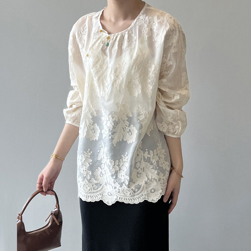 A Vintage Style Shirt with Delicate Timeless Details