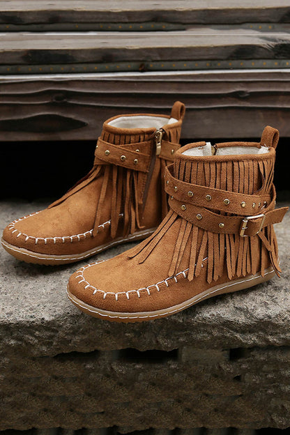 A Vintage Style Boots with Delicate Timeless Details