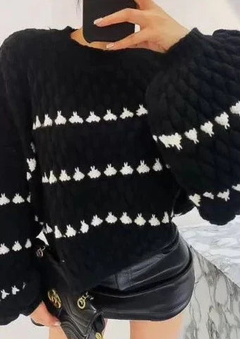 Vintage Inspired Sweater with a Contemporary Edge