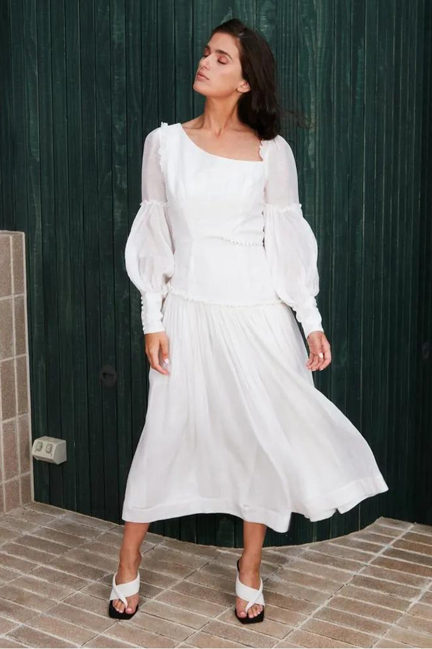 A Vintage Style Dress with Delicate Timeless Details