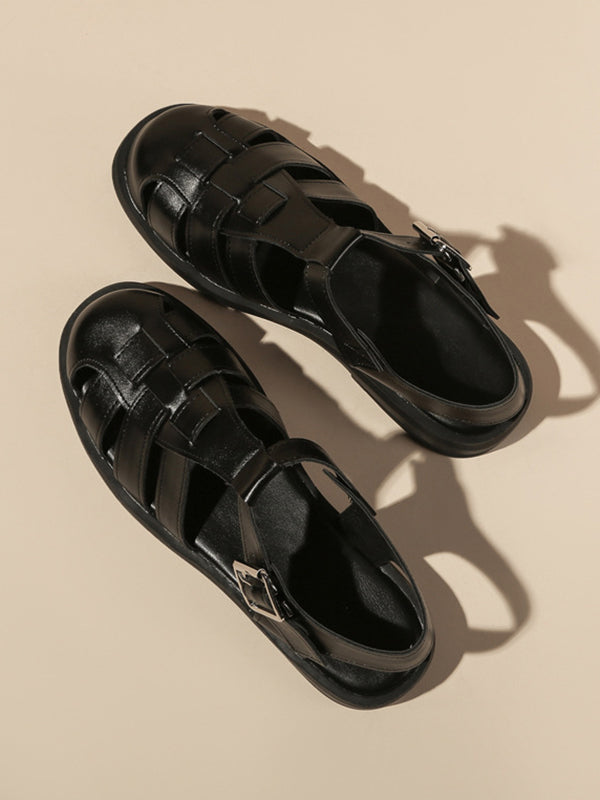 A Vintage Style Sandals with Delicate Timeless Details