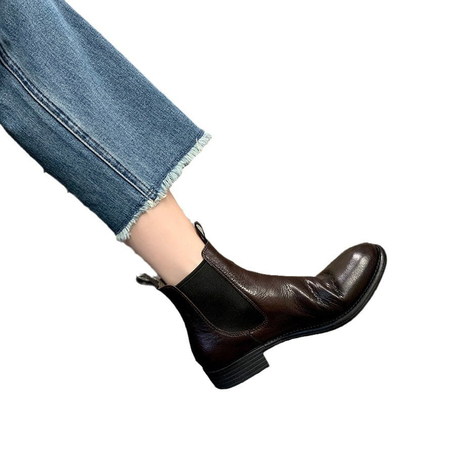 A Vintage Style Boots with Delicate Timeless Details