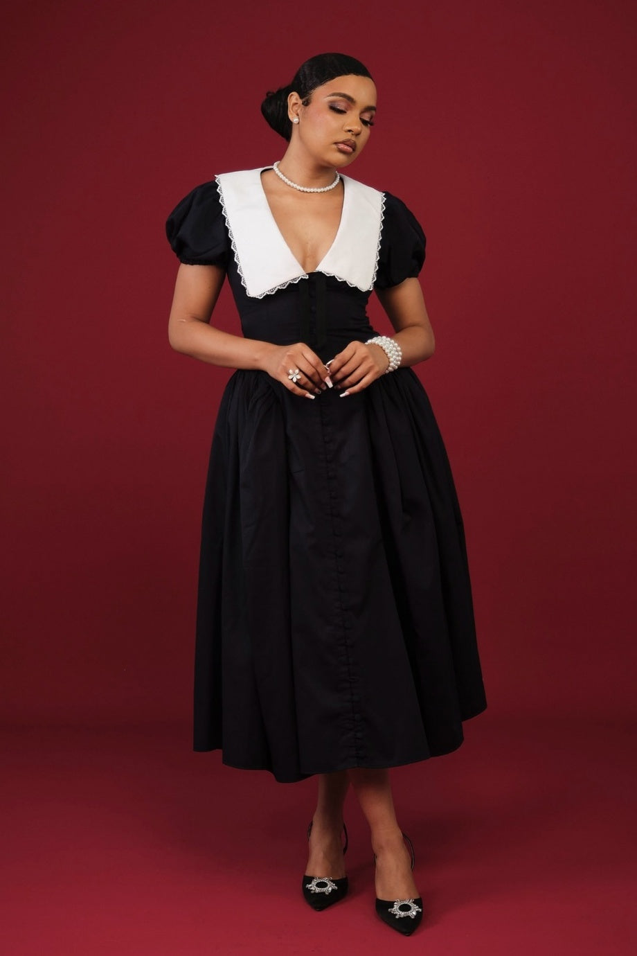 Classic Vintage Dress with a Flattering Fit