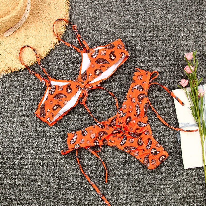 A Vintage Style Bikini with Delicate Timeless Details