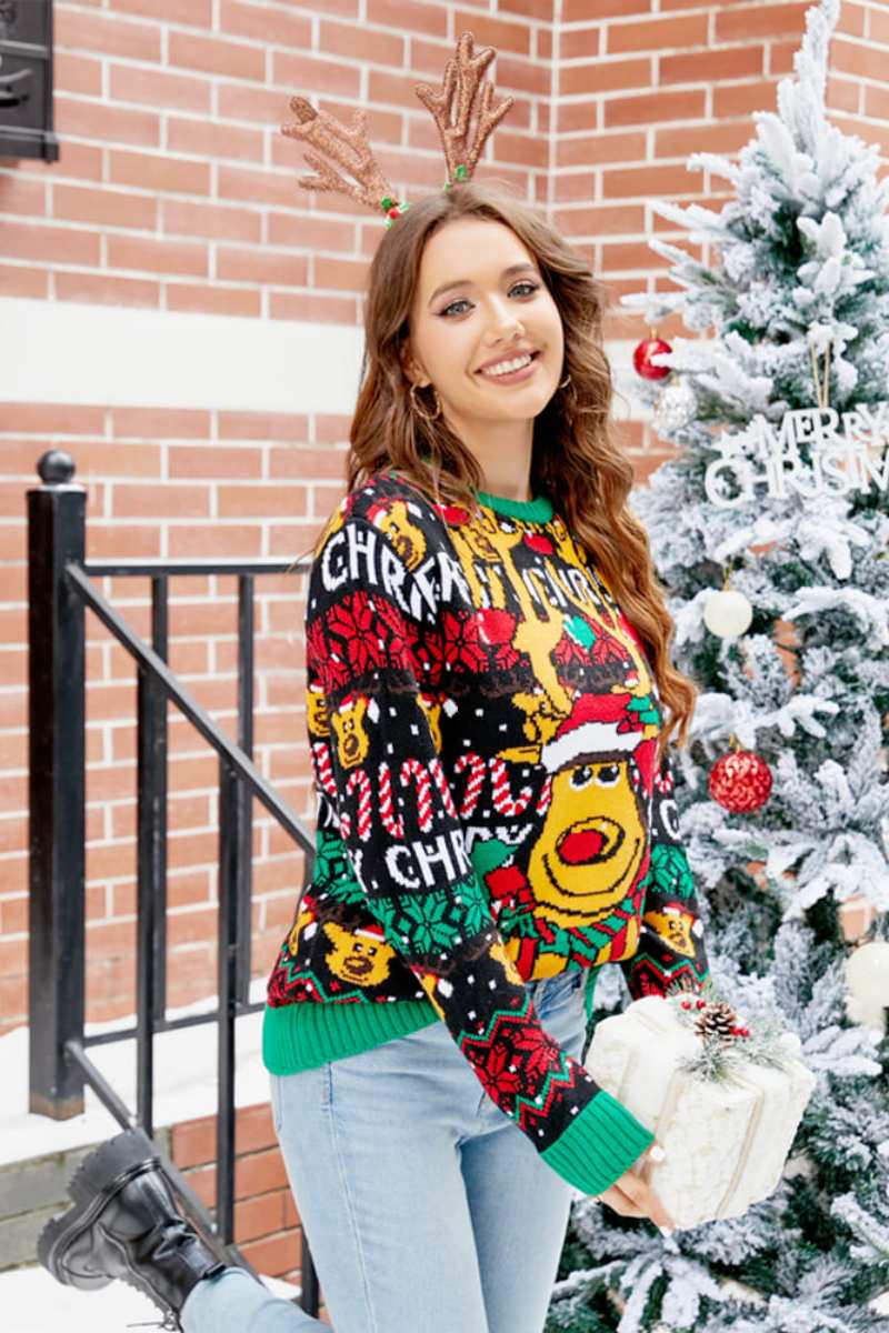 Classic Vintage Sweater with a Flattering Fit
