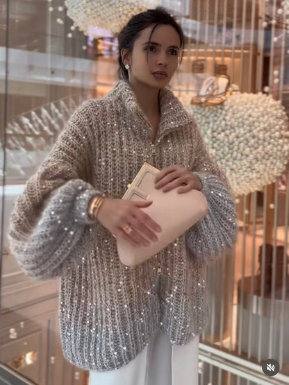 A Vintage Style Sweater with Delicate Timeless Details