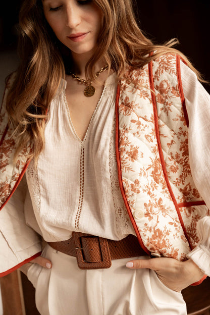 A Vintage Style Coat with Delicate Timeless Details