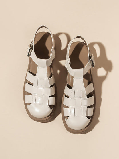 A Vintage Style Sandals with Delicate Timeless Details