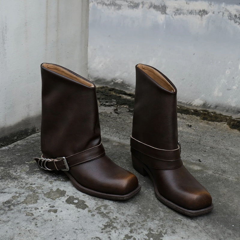A Vintage Style Boots with Delicate Timeless Details