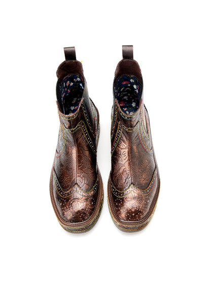 A Vintage Style Boots with Delicate Timeless Details
