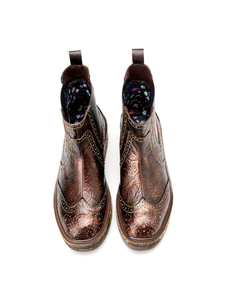 A Vintage Style Boots with Delicate Timeless Details