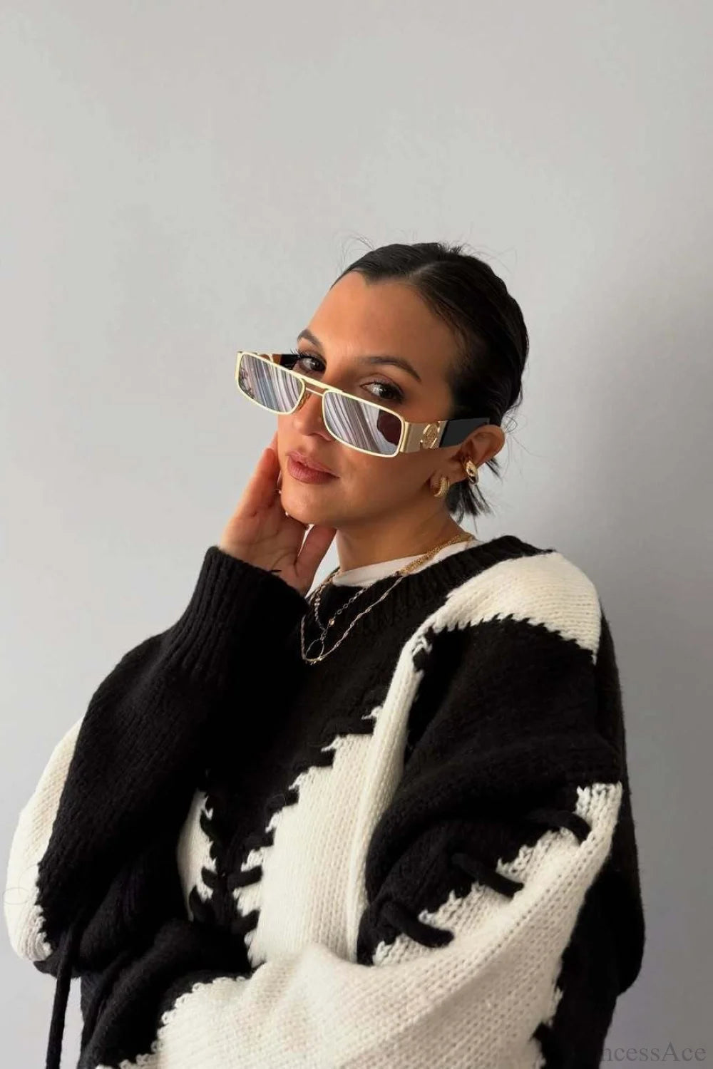 A Vintage Style Sweater with Delicate Timeless Details