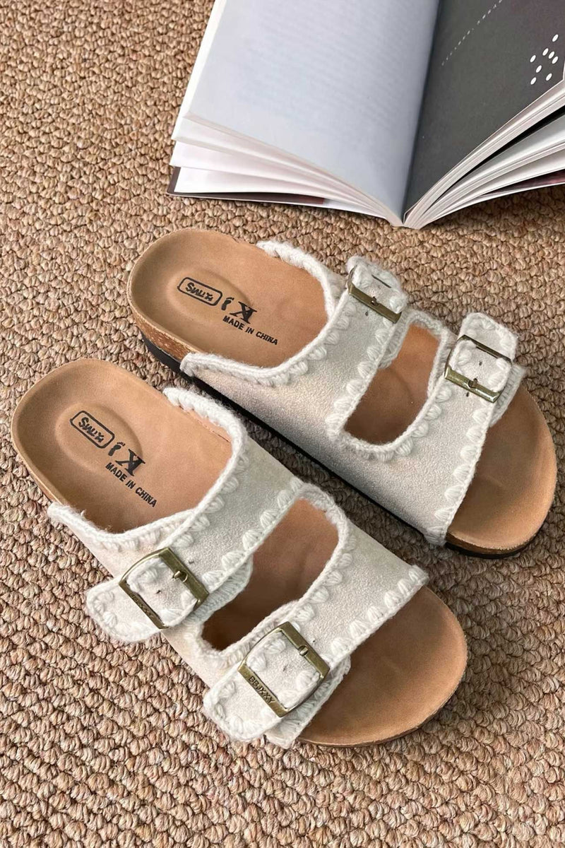 A Vintage Style Sandals with Delicate Timeless Details