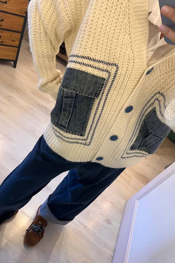 Well Tailored Cardigan with a Graceful Silhouette