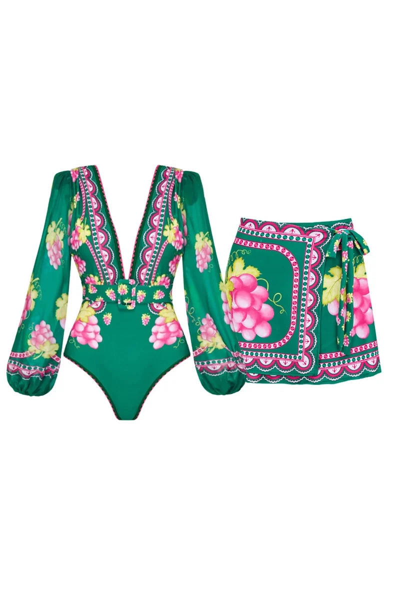 A Vintage Style Swimsuit with Delicate Timeless Details