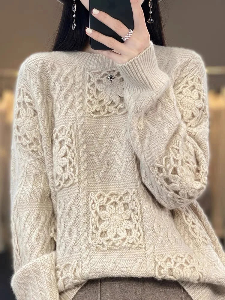 Vintage Inspired Sweater with a Contemporary Edge
