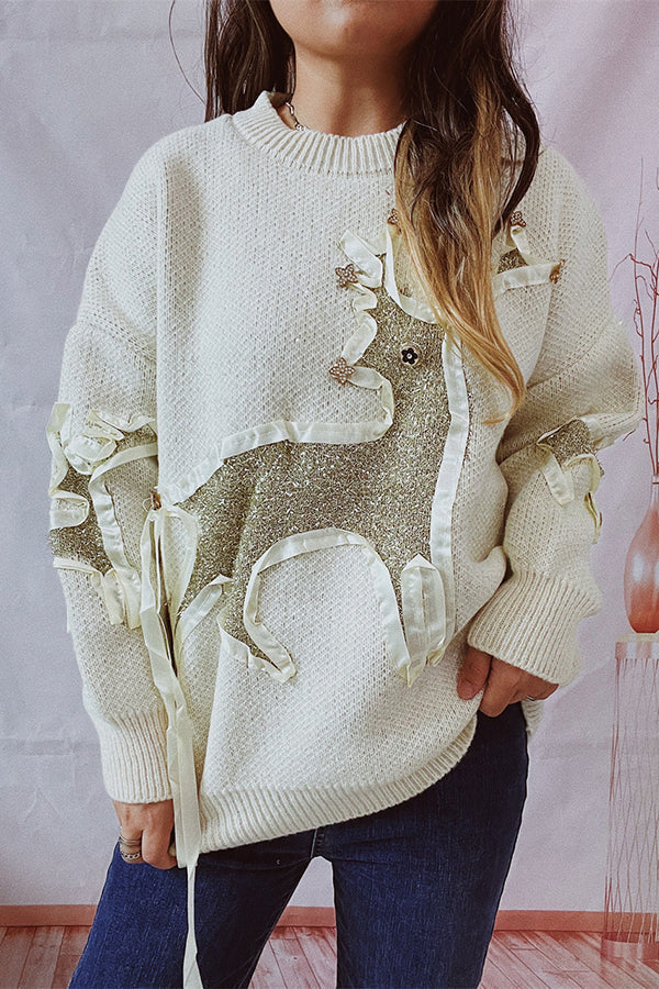 A Vintage Style Sweater with Delicate Timeless Details