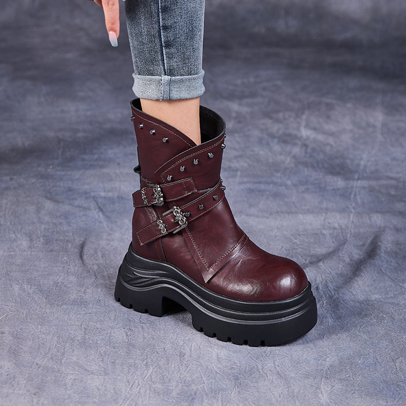 A Vintage Style Boots with Delicate Timeless Details