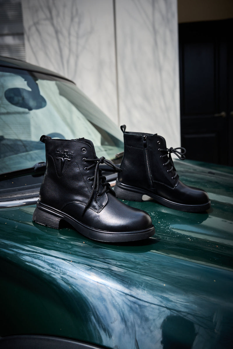 A Vintage Style Boots with Delicate Timeless Details