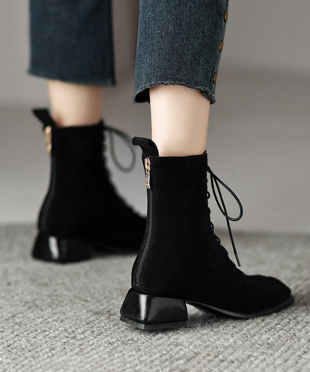 A Vintage Style Boots with Delicate Timeless Details