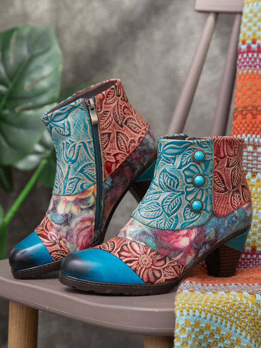 A Vintage Style Boots with Delicate Timeless Details