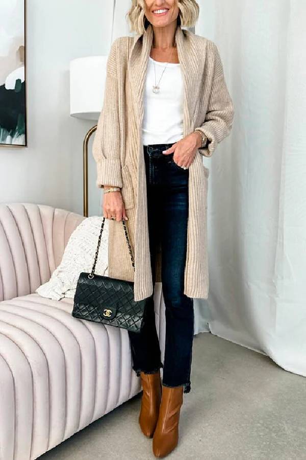 Classic Vintage Cardigan with a Flattering Fit