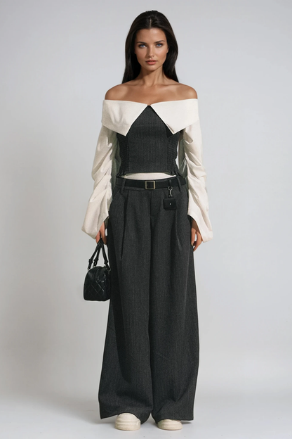 A Vintage Style Pants with Delicate Timeless Details