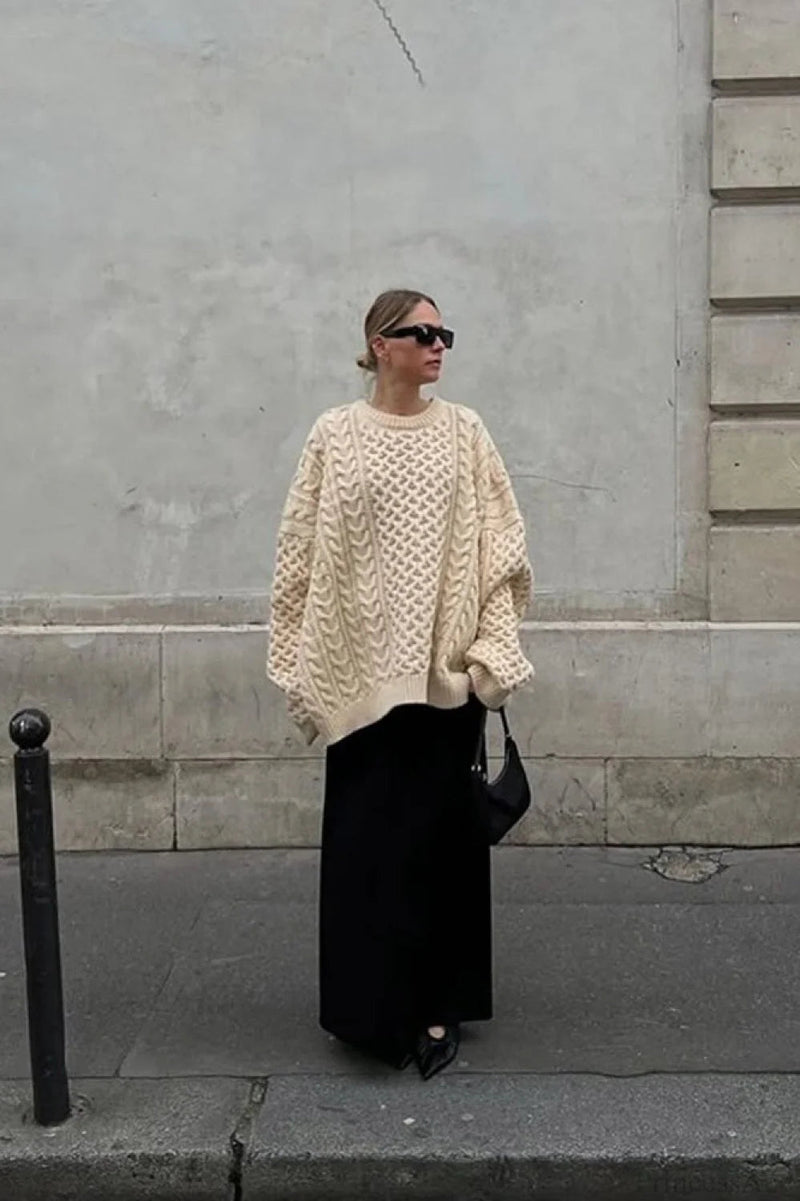 A Vintage Style Sweater with Delicate Timeless Details